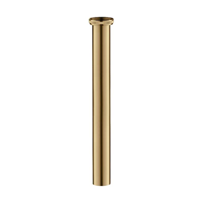 Kibi Bathroom Sink Tailpiece 1-1/4" x 12" - Brushed Brass