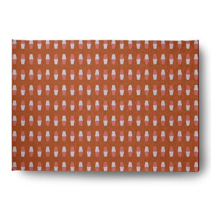 Bowling Pins Rug - Nutmeg - 5' x 7'