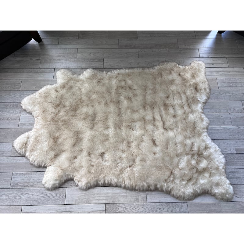 Ovella Home Premium Faux Buffalo Skin Shag Rug