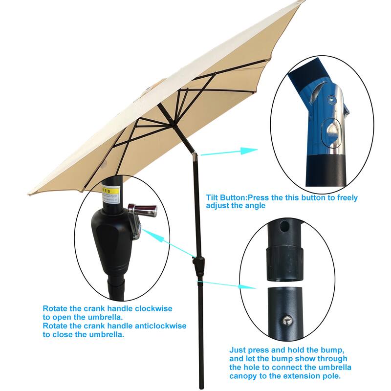 Patio Umbrella Outdoor Waterproof Umbrella