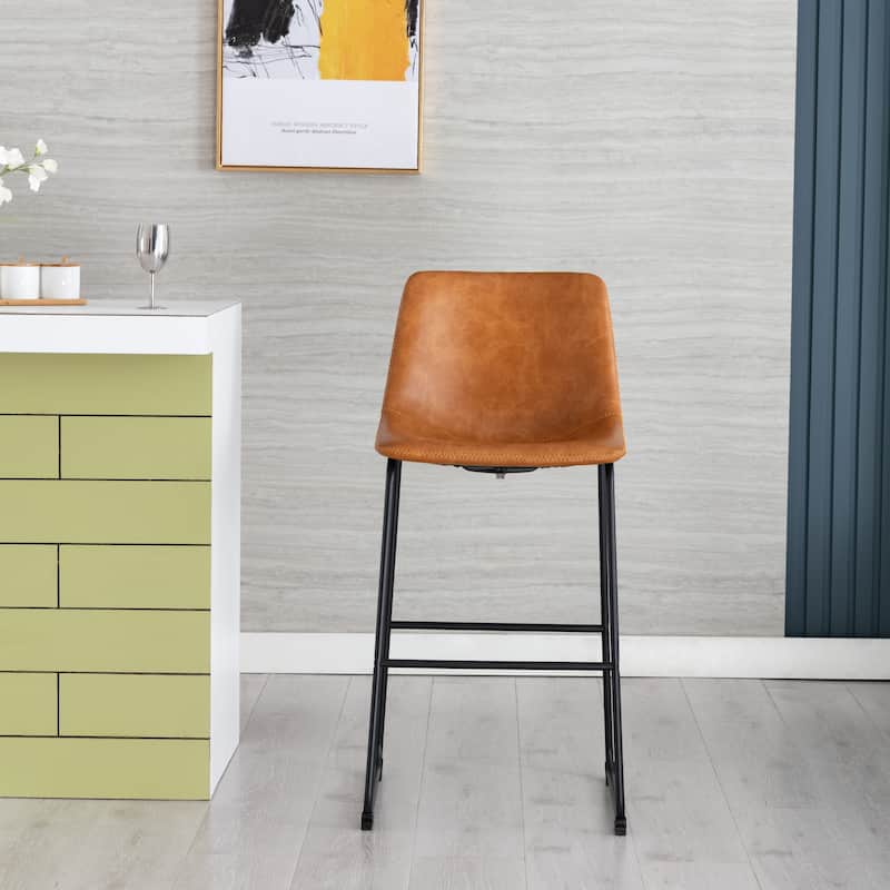 Corvus Thurso Faux Leather 30-inch Bar Stool (Set of 2)