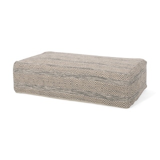 Christopher Knight Homegambriel Boho Rectangular Bean Bag Ottoman By Christopher Knight Home Light Brown Natural Gray Solid No Pouf Modern Contemporary Dailymail