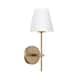 Xavier 1 Light Vibrant Gold Wall Mount - 6'' W x 15'' H x 7'' D