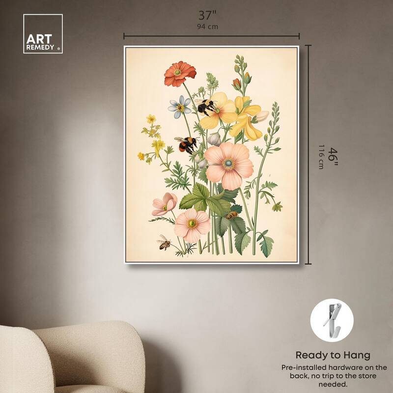 Pollinator Portrait I Canvas by Art Remedy