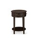 preview thumbnail 11 of 42, 2 Piece Bed Set -Bed with Brown Linen Fabric Button Tufted Headboard - 1 Night Stand (Bed Size Options)
