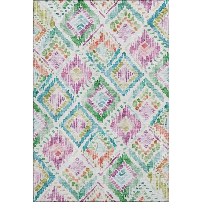 Premium Washable Super Soft Boho Watercolor Mayfield Rug