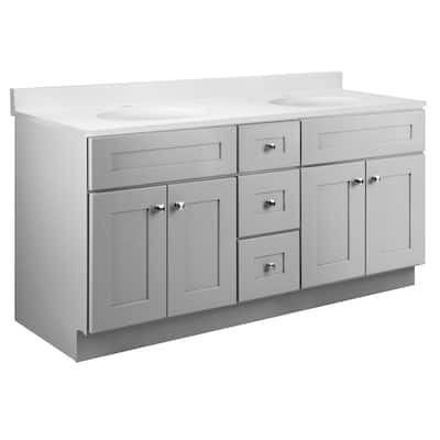 Design House 215095 Brookings 61" Free Standing Double Basin Vanity