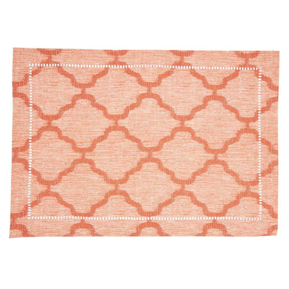 Placemats With Laser-Cut Hemstitch Design (Set of 4) - 14"x20"