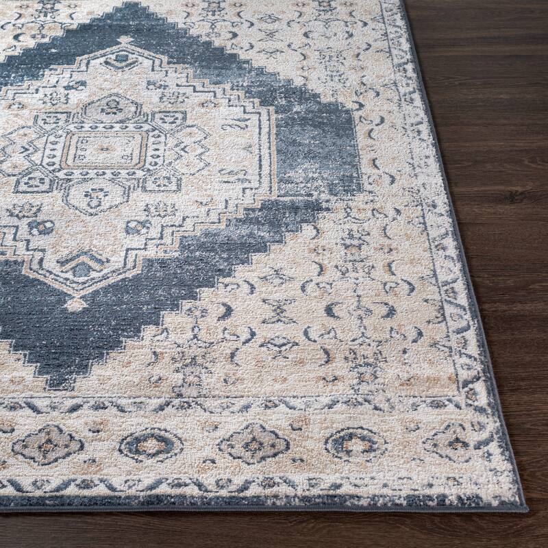 Livabliss Neal Distressed Persian Medallion Area Rug