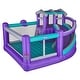preview thumbnail 2 of 11, Sunny & Fun Inflatable Hoop N’ Slide Park Purple