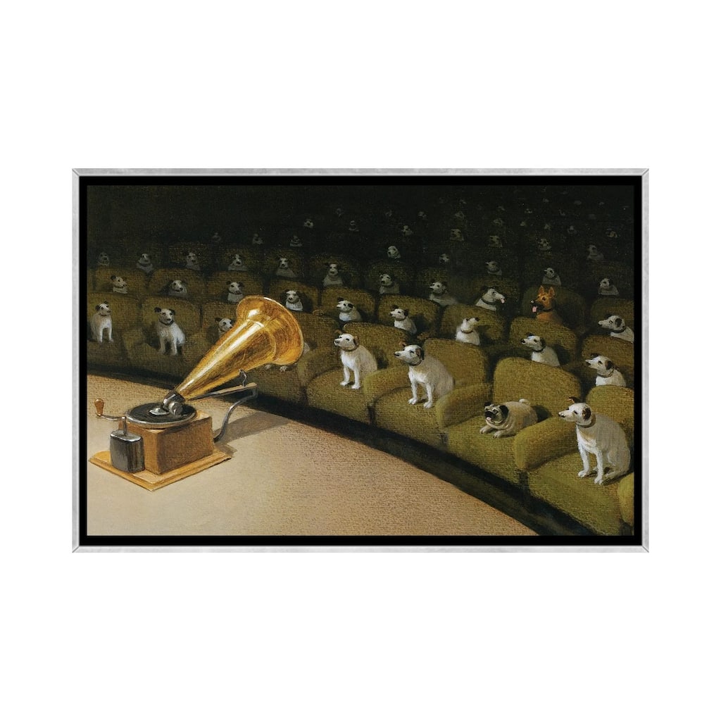 iCanvas "Their Master's Voice" by Michael Sowa Framed
