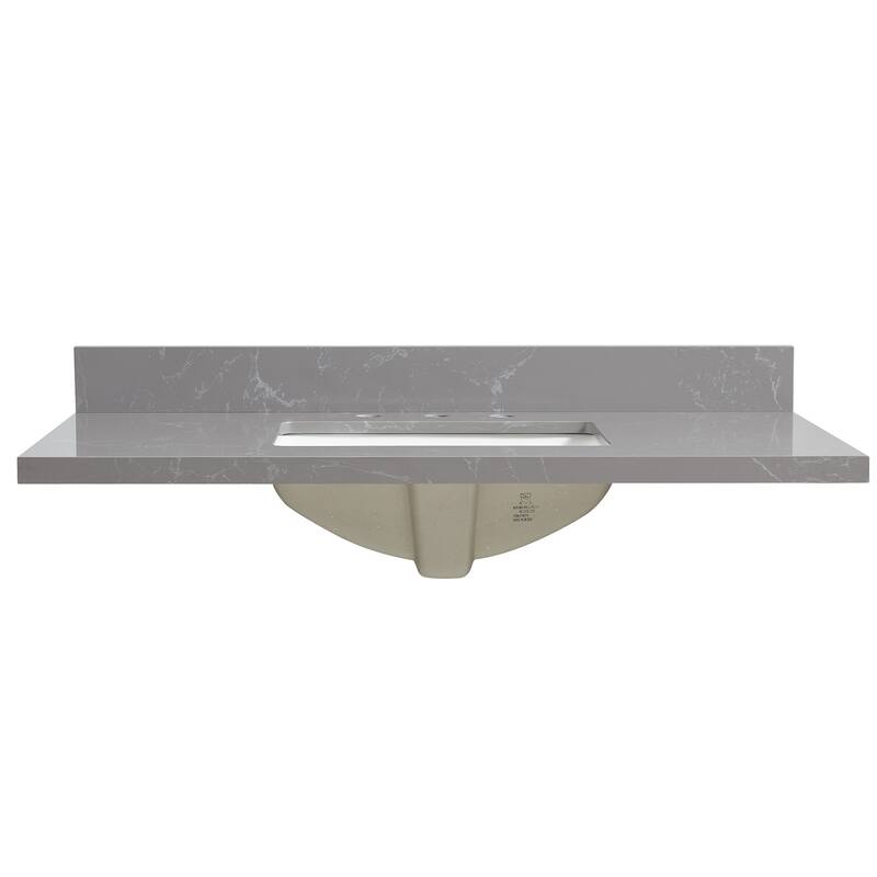 Miseno MVT-JAEN43 Jaen 43" Stone Vanity Top with Backsplash and