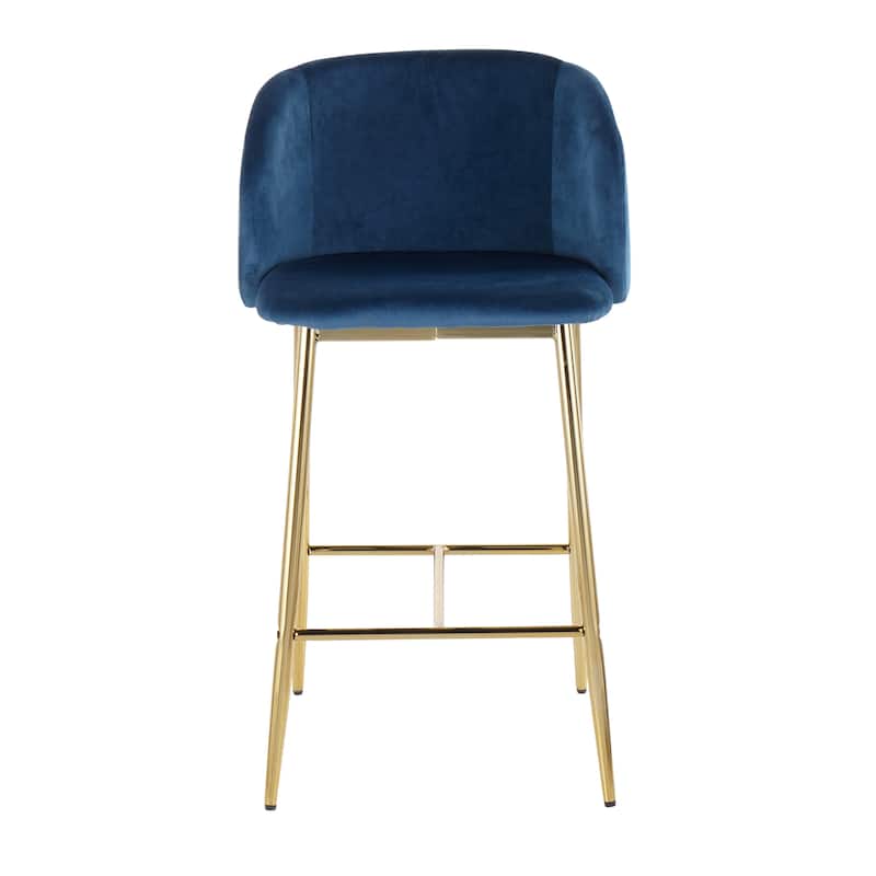 Silver Orchid Harding Velvet Counter Stool (Set of 2)