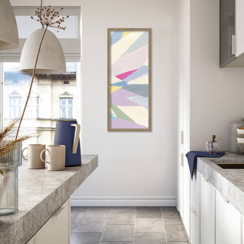 Amanti Art Framed Fabric Pinboard Geometric Dahlia I by June Erica Vess Printed Bulletin Board