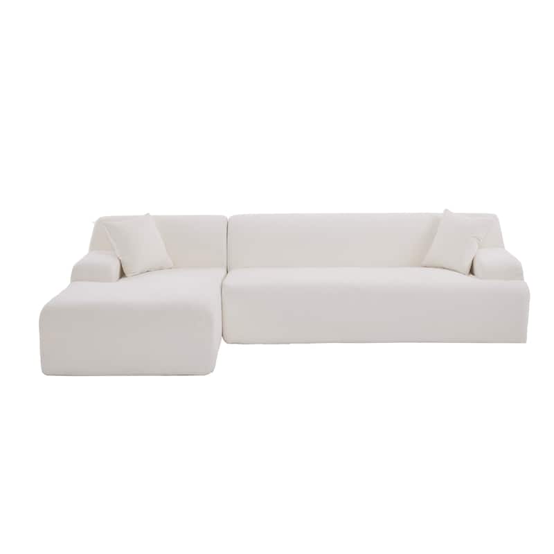 Merax Modern Large L-Shape Modular Sectional Sofa, 2 Piece Free Combination