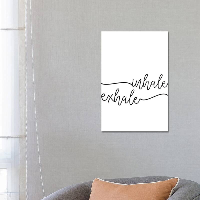 iCanvas "Inhale x Exhale" by Sisi & Seb Canvas Print - 26x18x1.5