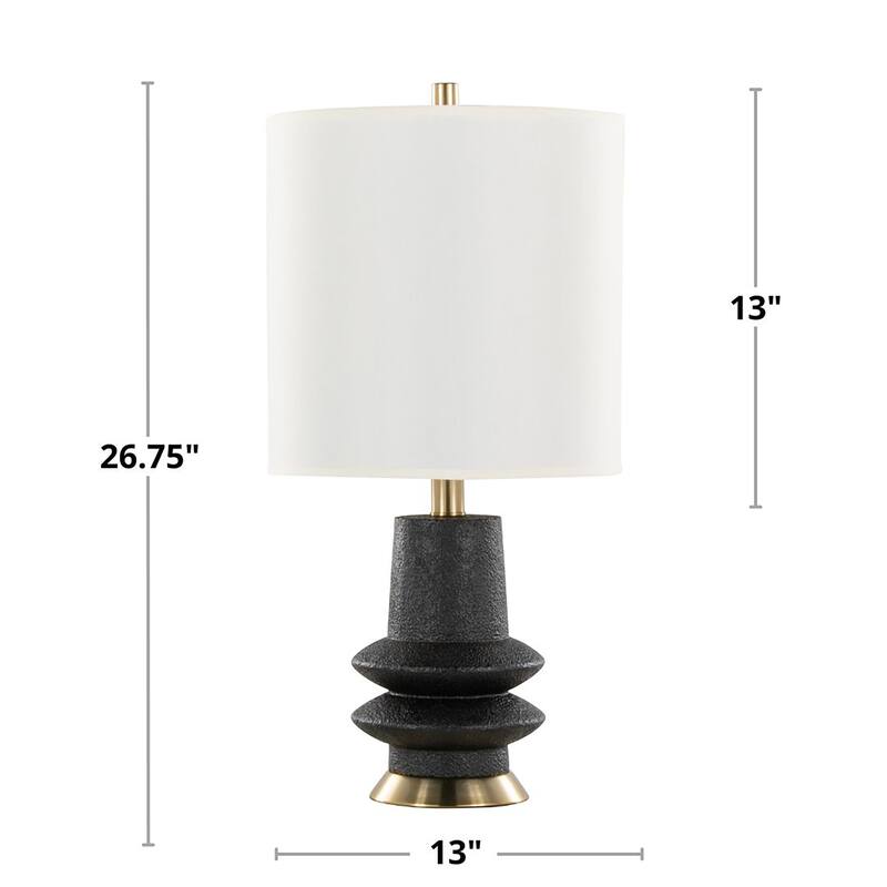 Porch & Den Luna 26" Polyresin Table Lamp (Set of 2)