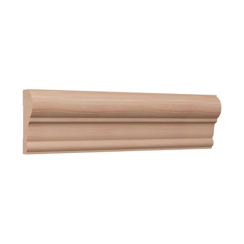 WM392 1-in D x 2-3/8-in W x 96-in L Americraft Solid Hardwood Stain Grade Chair Rail Moulding
