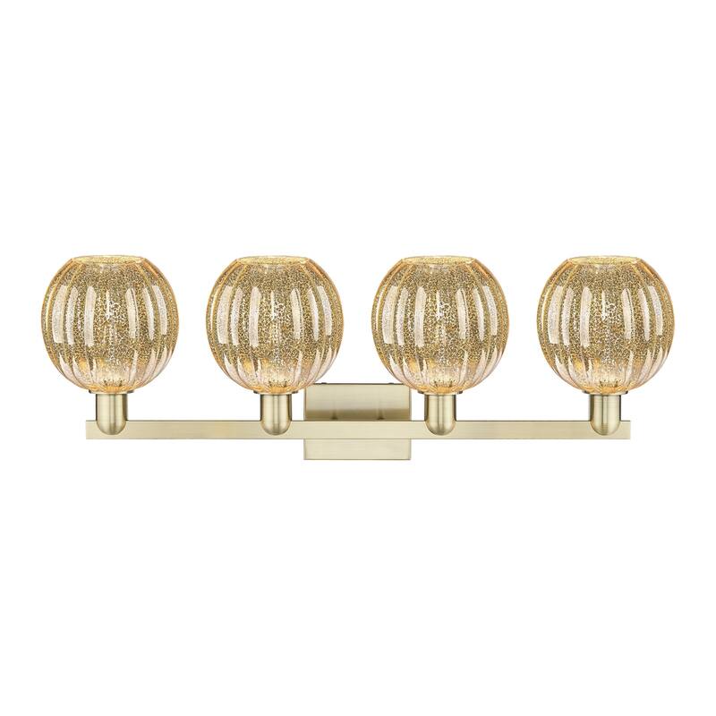 Innovations Lighting Downtown Urban - Preston - 4 Light 36" Globe Shade Bath Vanity Light