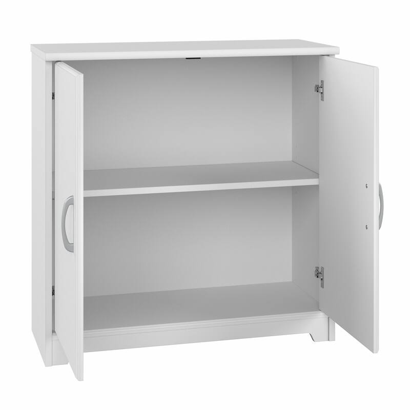 Cabot Small Bathroom Storage Cabinet with Doors by Bush Furniture