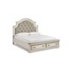 preview thumbnail 2 of 6, Signature Design by Ashley Realyn Chipped White Upholstered Bed with Storage