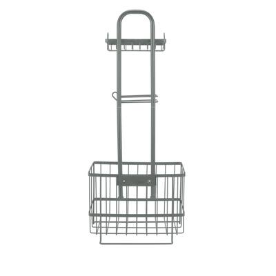 Bath Bliss Cottage Collection Adjustable Bathroom Organizer in Grey - 11.75"x 5.75"x 29.8"