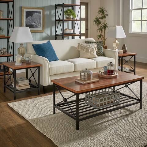 Eulalia 3-Piece Metal Coffee Table Set by iNSPIRE Q Classic