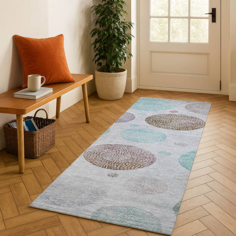 Premium Washable Super Soft Mayfield Rug - Blue - 2'3" x 7'6"