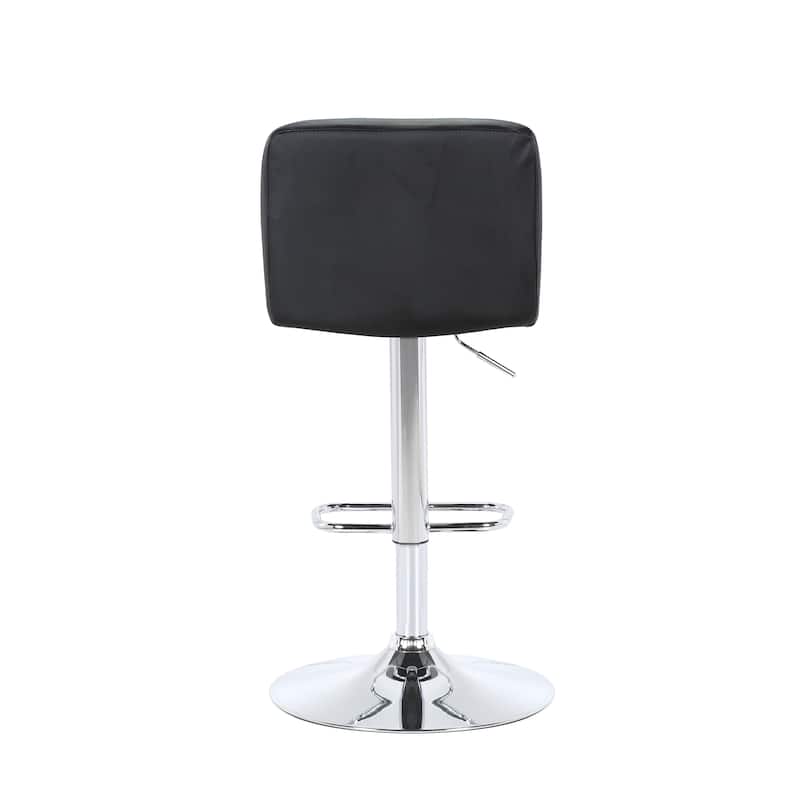 Porthos Home Marlon Bar Stool, PU Leather, Adjustable Height