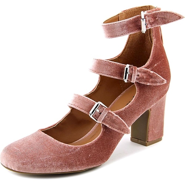 Indigo Rd. Ellie Women Round Toe Canvas Pink Heels