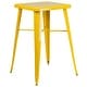 preview thumbnail 7 of 37, 23.75-inch Square Metal Indoor-Outdoor Bar Table Set - 27.75"W x 27.75"D x 40"H