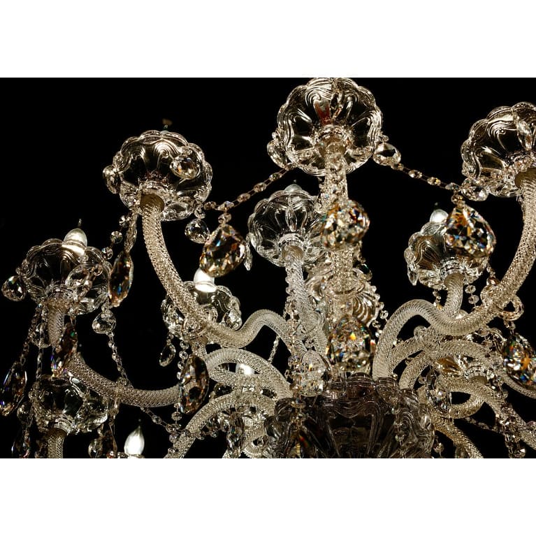 Crystal Chandelier 40" Wide 18-Lights