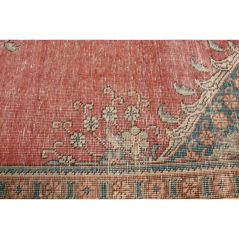 ECARPETGALLERY Hand-knotted Antalya Vintage Dark Copper Wool Rug - 6'1 x 9'2
