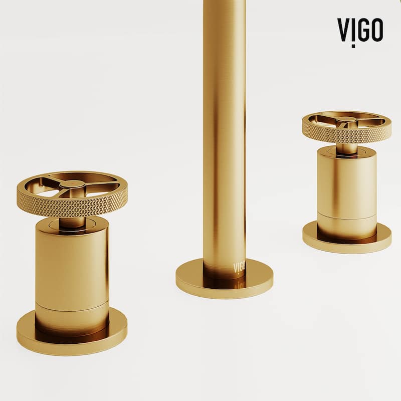 VIGO Cass 8" H 2-Handle Widespread Bathroom Faucet
