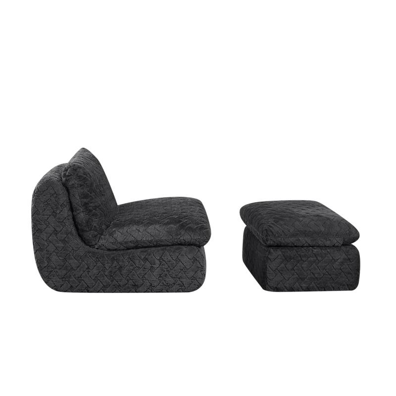 Full Compression Sofa Chair With Swivel Add Ottoman