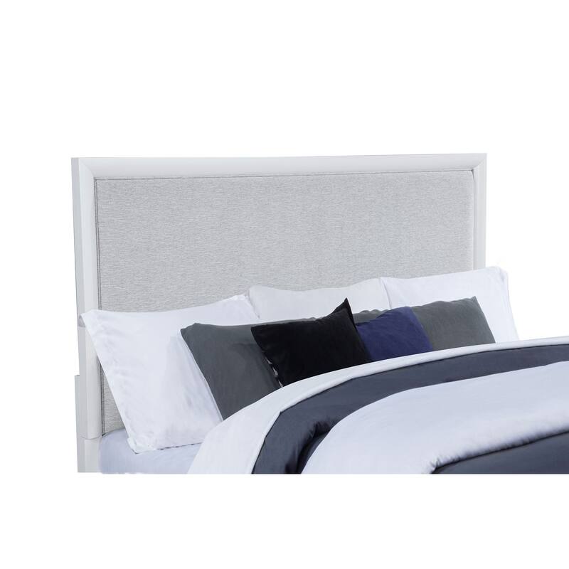 Gracemont 57-inch Panel Bed Grey and White