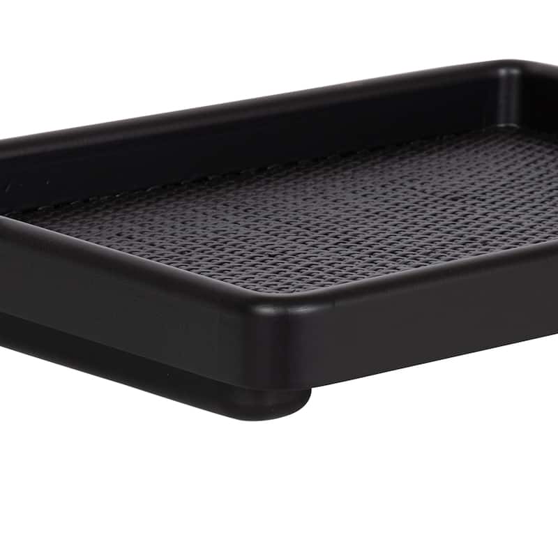 Kate and Laurel Planche Rectangle Woven Tray