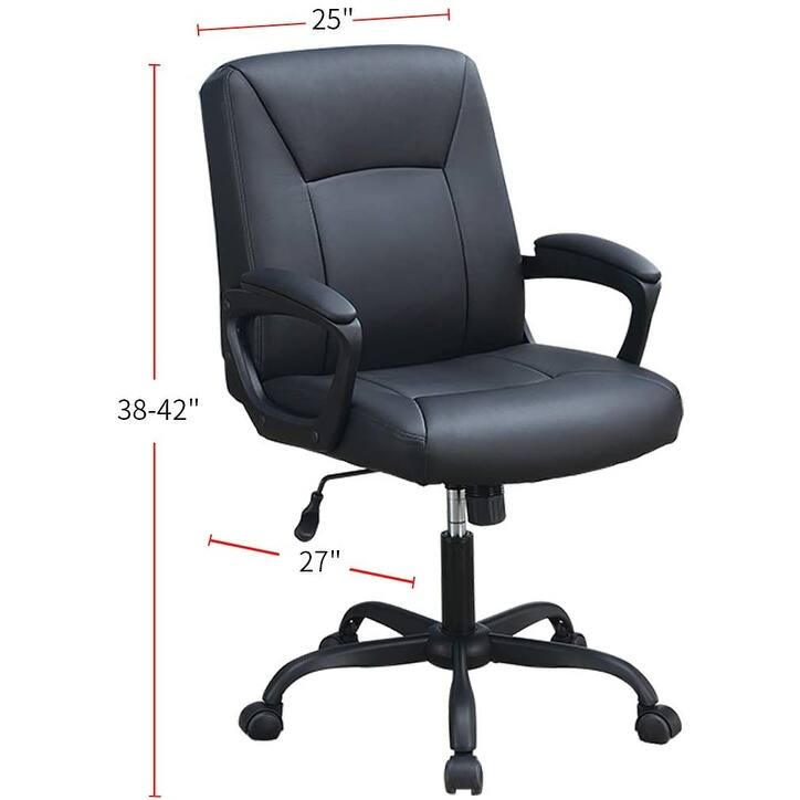 Relax Cushioned Adjustable Office Chair with Upholstered Seat and Back ,Comfort for Home & Desk