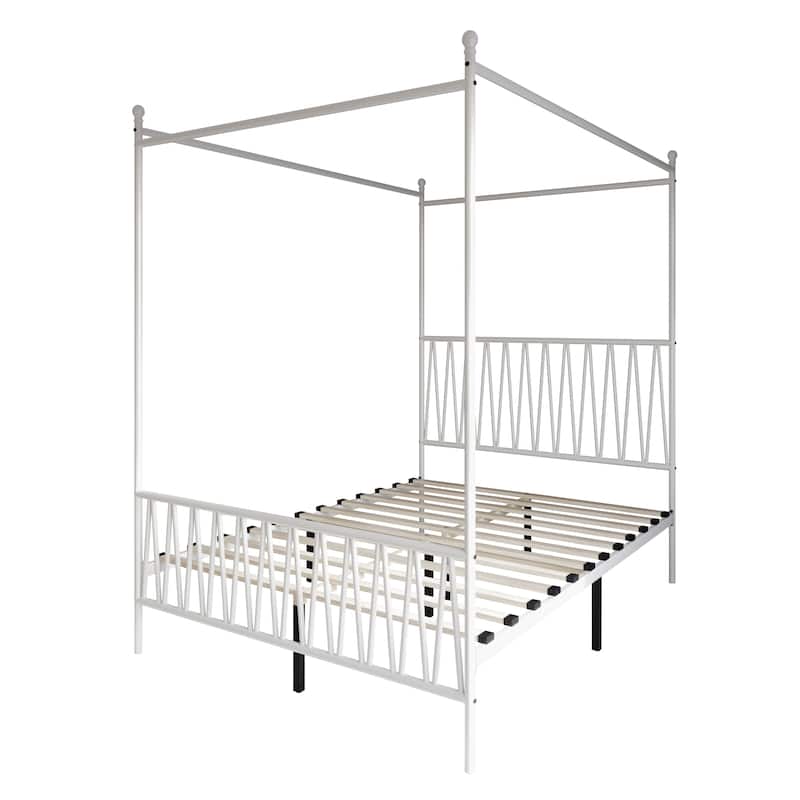 Clayfell Dallas Metal Canopy Bed