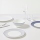 preview thumbnail 6 of 5, Wedgwood Gio Blue Cereal Bowl 6.2in, Pinstripe White