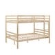 preview thumbnail 10 of 41, Full over Full Wooden Bunk Bed,High Guardrail,Ladder,Kids Teens,Dorm