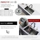 preview thumbnail 27 of 63, Undermount 33" Workstation Single-Bowl Stainless Steel Kitchen Sink