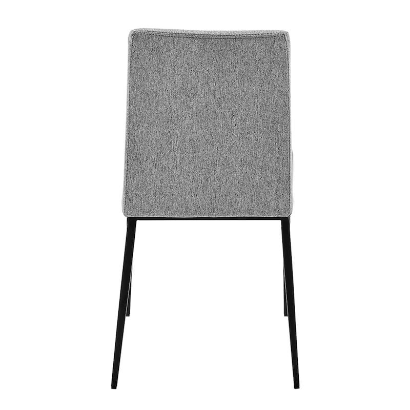 Set of Two Gray and Light Gray Stainless Steel Chairs