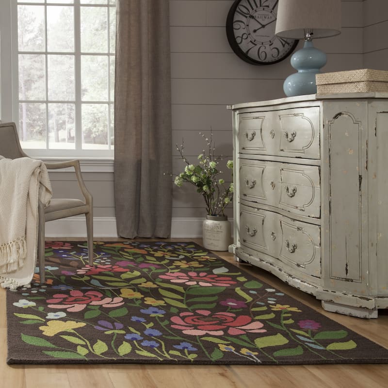Momeni Newport Hand Tufted Wool Floral Area Rug