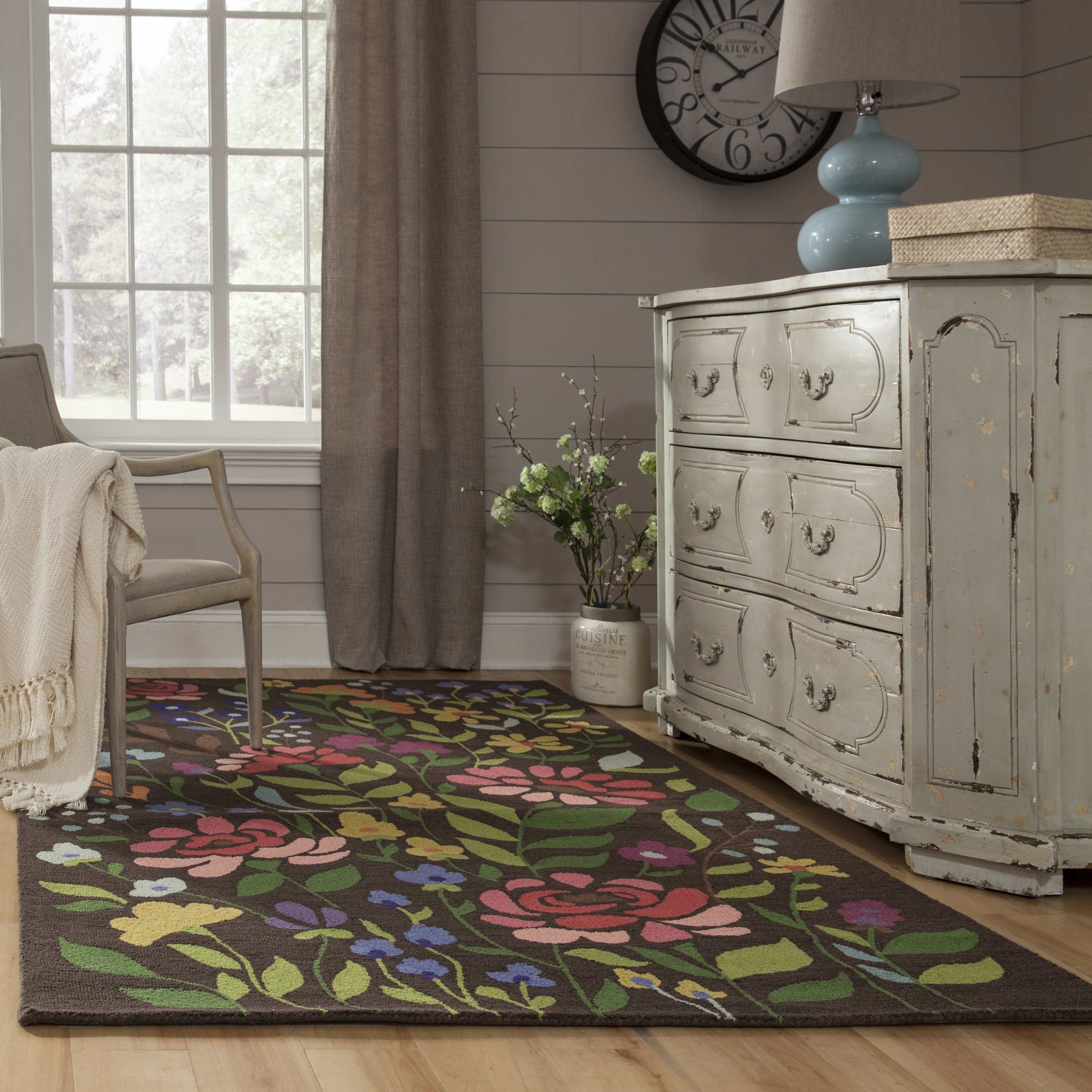 Momeni Newport Hand Tufted Wool Floral Area Rug