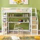 preview thumbnail 3 of 10, Modern 3 In 1 Design Twin Size Loft bed With Staircase,Built-in Desk And Storage Shelves for Bedroom
