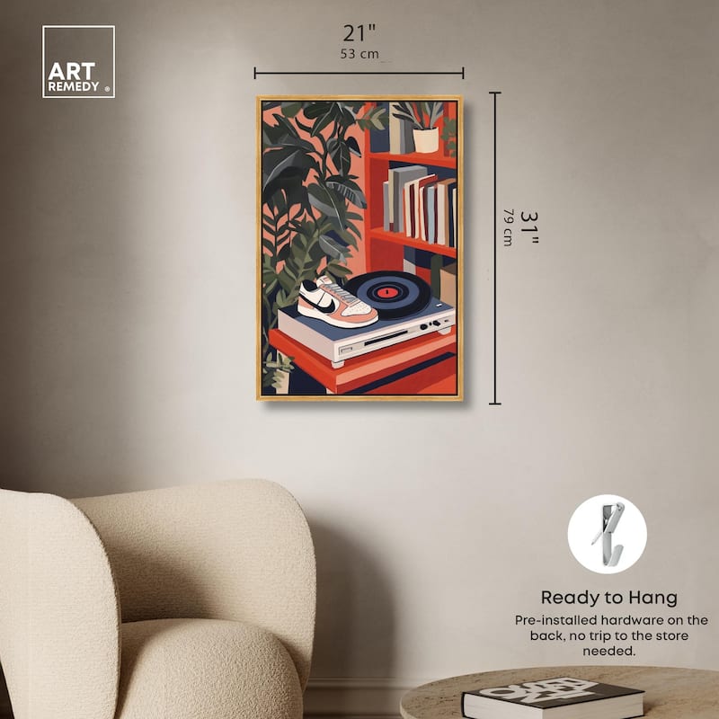 Vinyl and Sneaker Canvas by Art Remedy