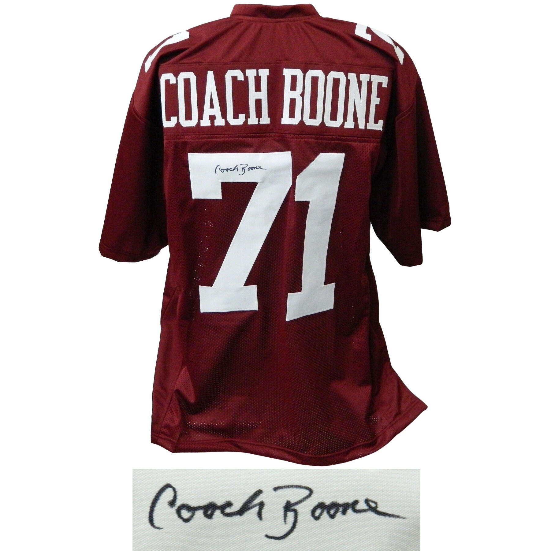 Shop Coach Herman Boone Maroon Throwback Custom Football Jersey