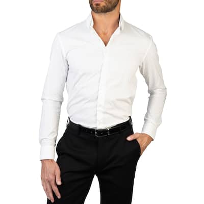 Lucky Brand Men's Geometric Print Dress Shirt