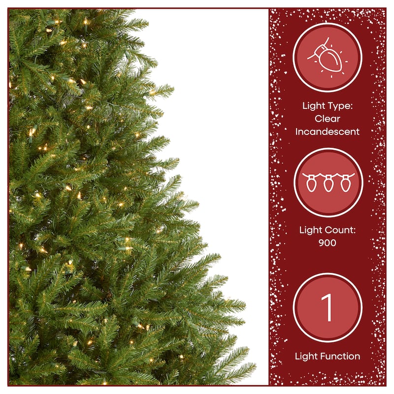 National Tree Company 9 ft. PowerConnect Dunhill Fir Tree w/ Clear Lights
